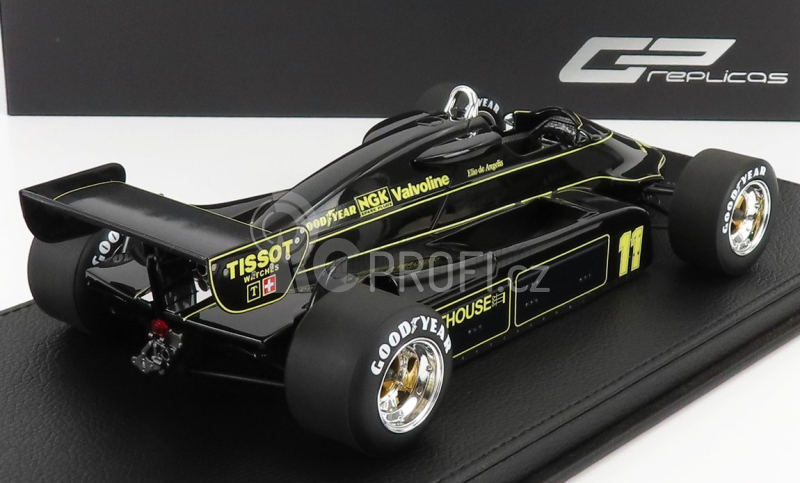 Gp-replicas Lotus F1  91 N 11 Season 1982 E.de Angelis - Con Vetrina - With Showcase 1:18 Black