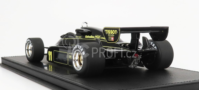 Gp-replicas Lotus F1  91 N 11 Season 1982 E.de Angelis - Con Vetrina - With Showcase 1:18 Black