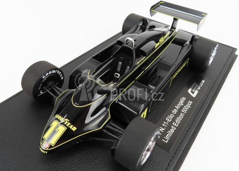 Gp-replicas Lotus F1  91 N 11 Season 1982 E.de Angelis - Con Vetrina - With Showcase 1:18 Black