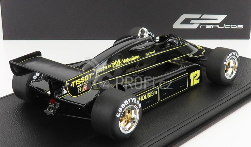 Gp-replicas Lotus F1  91 N 12 Season 1982 N.mansell - Con Vetrina - With Showcase 1:18 Black
