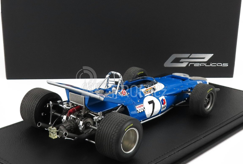 Gp-replicas Matra simca F1 Ms80 N 7 2nd French Gp 1969 J.P.Beltoise 1:18, modrá