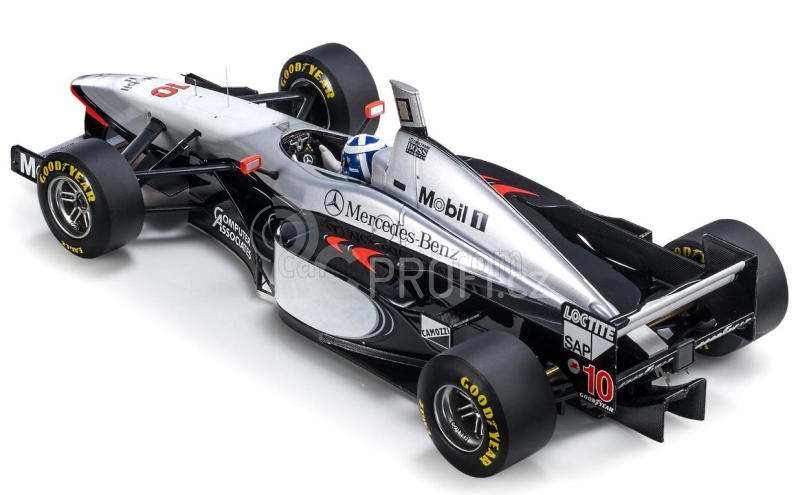 Gp-replicas Mclaren F1  Mp4/12 Mercedes N 10 Winner Australian Gp (with Driver Figure) 1997 David Coulthard 1:18 Stříbrná Černá
