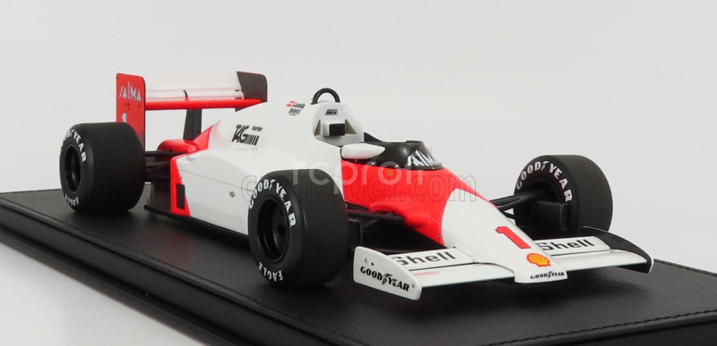 Gp-replicas Mclaren F1  Mp4/2b N 1 Season 1985 Niki Lauda - Con Vetrina - With Showcase 1:18 Bílá Červená