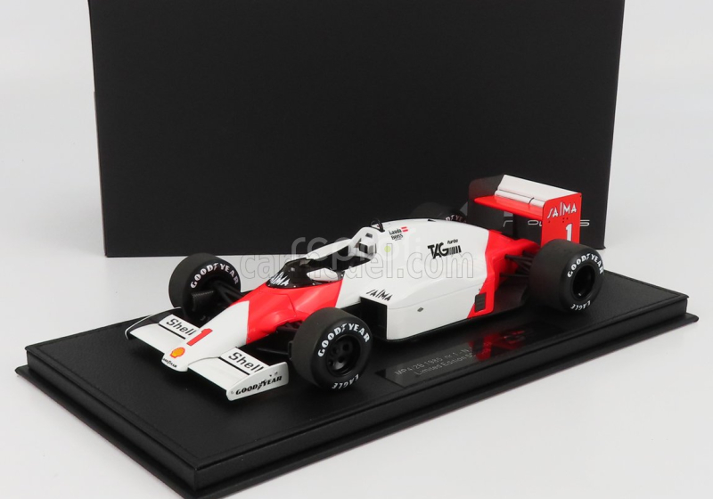 Gp-replicas Mclaren F1  Mp4/2b N 1 Season 1985 Niki Lauda - Con Vetrina - With Showcase 1:18 Bílá Červená