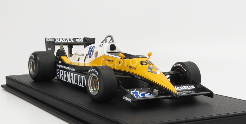 Gp-replicas Renault F1  Re40 N 16 3rd French Gp 1983 Eddie Cheevert 1:18 Černá Žlutá Bílá