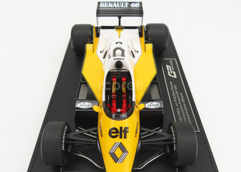 Gp-replicas Renault F1  Re40 N 16 3rd French Gp 1983 Eddie Cheevert 1:18 Černá Žlutá Bílá