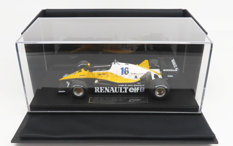 Gp-replicas Renault F1  Re40 N 16 3rd French Gp 1983 Eddie Cheevert 1:18 Černá Žlutá Bílá