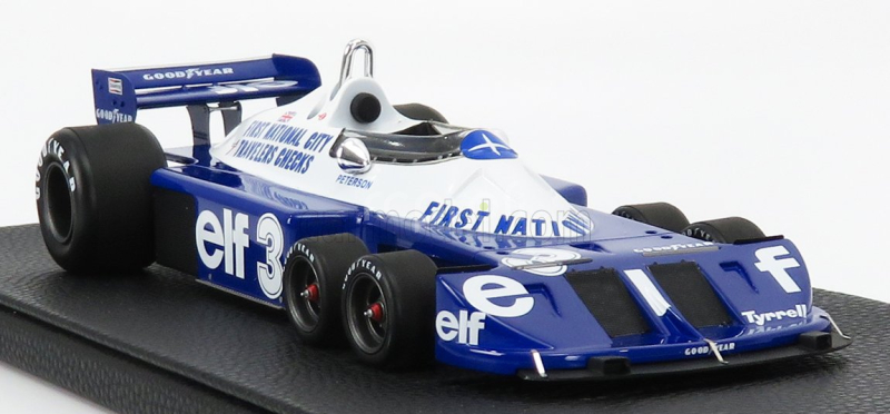 Gp-replicas Tyrrell F1  P34/2 Elf Ford Six Wheels N 3 Season Gp 1977 R.peterson 1:18 Modrá Bílá