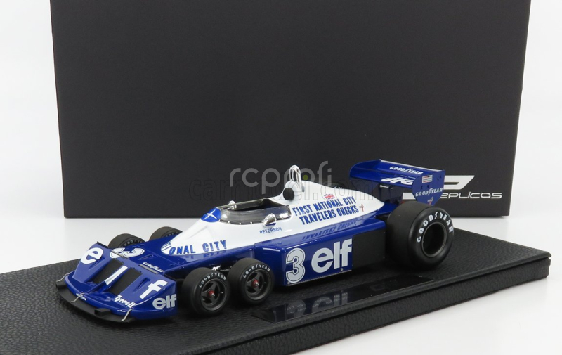 Gp-replicas Tyrrell F1  P34/2 Elf Ford Six Wheels N 3 Season Gp 1977 R.peterson 1:18 Modrá Bílá