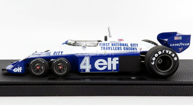 Gp-replicas Tyrrell F1  P34/2 Elf Ford Six Wheels N 4 Season Gp 1977 P.depailler 1:18 Modrá Bílá