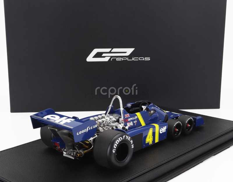Gp-replicas Tyrrell F1  P34 Elf 6 Wheels N 4 3rd Monaco Gp 1976 Patrick Depailler 1:18 Modrá Žlutá