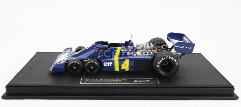 Gp-replicas Tyrrell F1  P34 Elf 6 Wheels N 4 3rd Monaco Gp 1976 Patrick Depailler 1:18 Modrá Žlutá