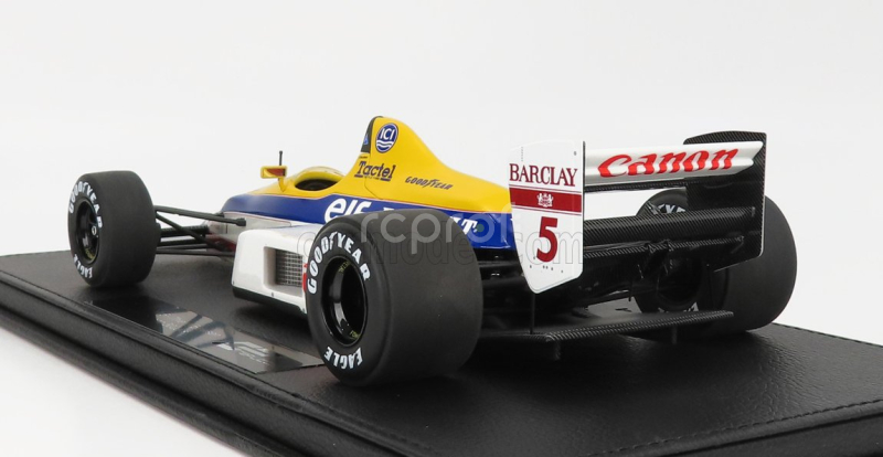 Gp-replicas Williams F1  Fw12c Renault V10 N 5 Season 1989 Thierry Boutsen - Con Vetrina - With Showcase 1:18 Modrá Žlutá Bílá