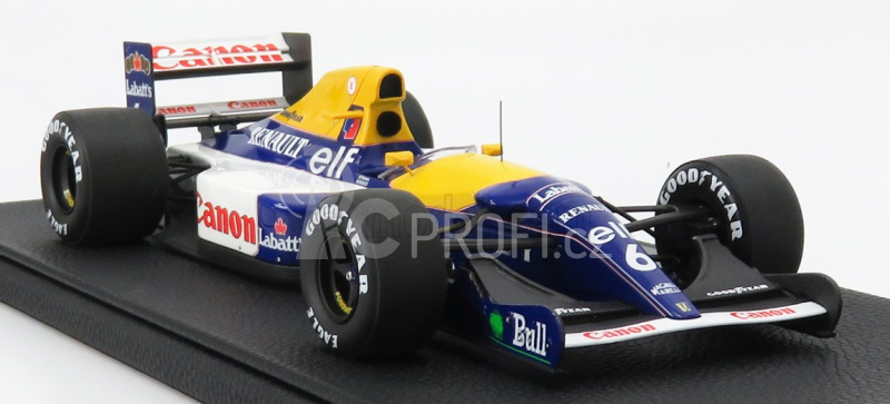 Gp-replicas Williams F1 Fw14b N 6 Season 1992 Riccardo Patrese 1:18 Modrá Žlutá Bílá