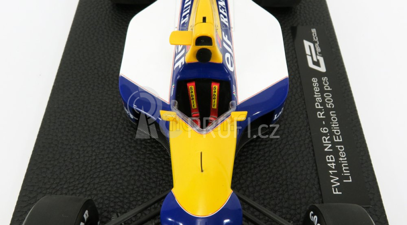 Gp-replicas Williams F1 Fw14b N 6 Season 1992 Riccardo Patrese 1:18 Modrá Žlutá Bílá