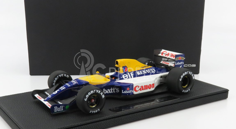 Gp-replicas Williams F1 Fw14b N 6 Season 1992 Riccardo Patrese 1:18 Modrá Žlutá Bílá