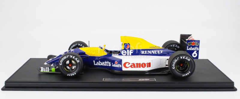 Gp-replicas Williams F1  Fw14b Renault N 6 2nd British Gp 1992 Ricardo Patrese 1:12 Modrá Žlutá Bílá