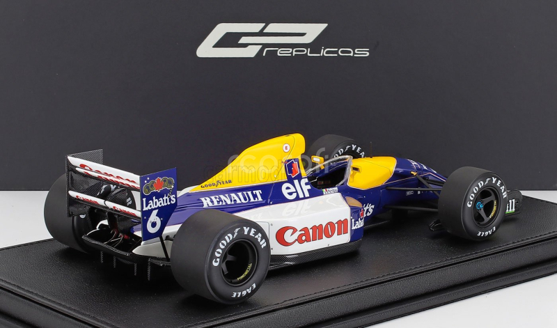 Gp-replicas Williams F1  Fw14b Renault N 6 2nd British Gp 1992 Riccardo Patrese 1:18 Modrá Žlutá Bílá