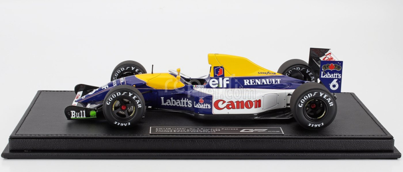 Gp-replicas Williams F1  Fw14b Renault N 6 2nd British Gp 1992 Riccardo Patrese 1:18 Modrá Žlutá Bílá
