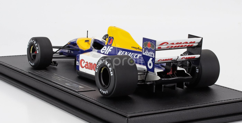 Gp-replicas Williams F1  Fw14b Renault N 6 2nd British Gp 1992 Riccardo Patrese 1:18 Modrá Žlutá Bílá