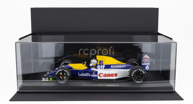 Gp-replicas Williams F1  Fw14b Renault N 6 2nd British Gp (with Pilot Figure) 1992 Ricardo Patrese 1:12 Modrá Žlutá Bílá