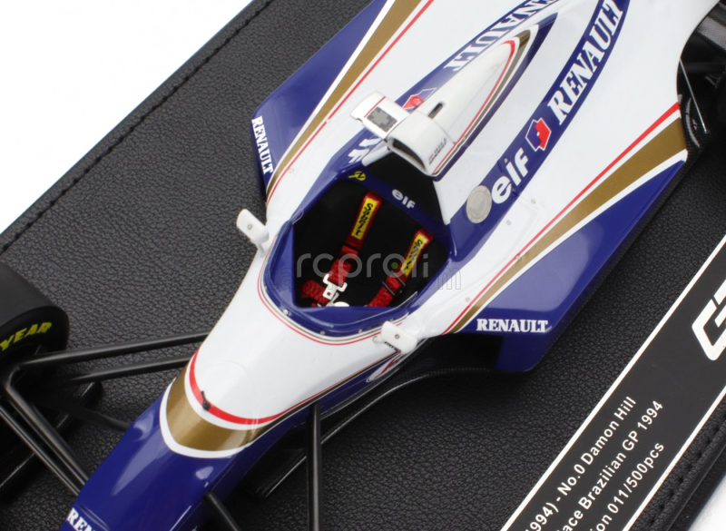 Gp-replicas Williams F1  Fw16 Team Rothmans Renault N 0 2nd Brazilian Gp 1994 Damon Hill 1:18 Modrá Bílá