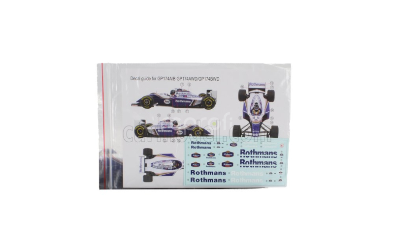 Gp-replicas Williams F1  Fw16 Team Rothmans Renault N 0 2nd Brazilian Gp 1994 Damon Hill 1:18 Modrá Bílá