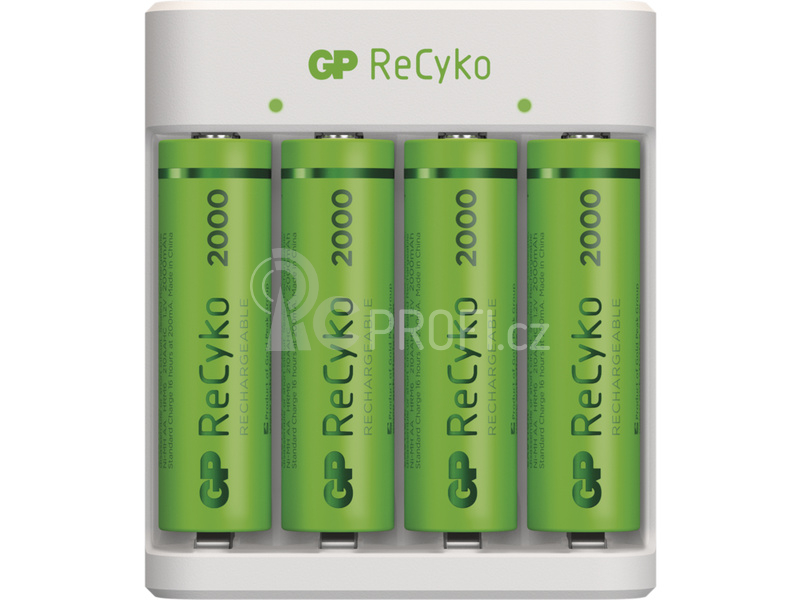 GP USB nabíječ Eco E411 + 4AA GP ReCyko 2100