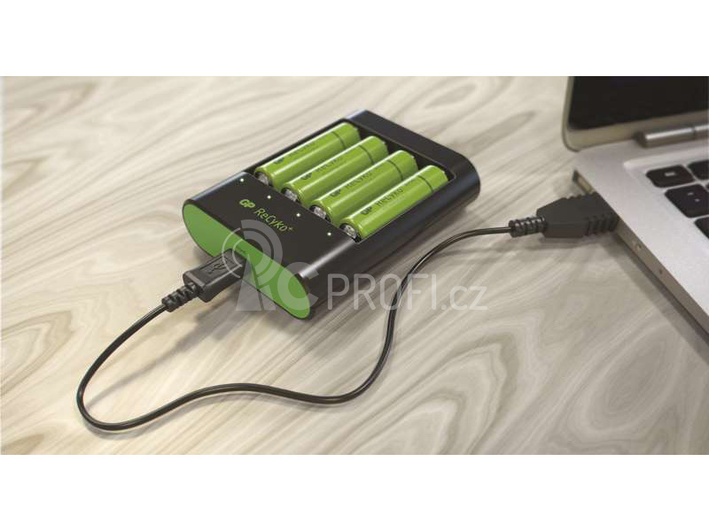 GP USB nabíječ U421 + 4AA GP ReCyko+