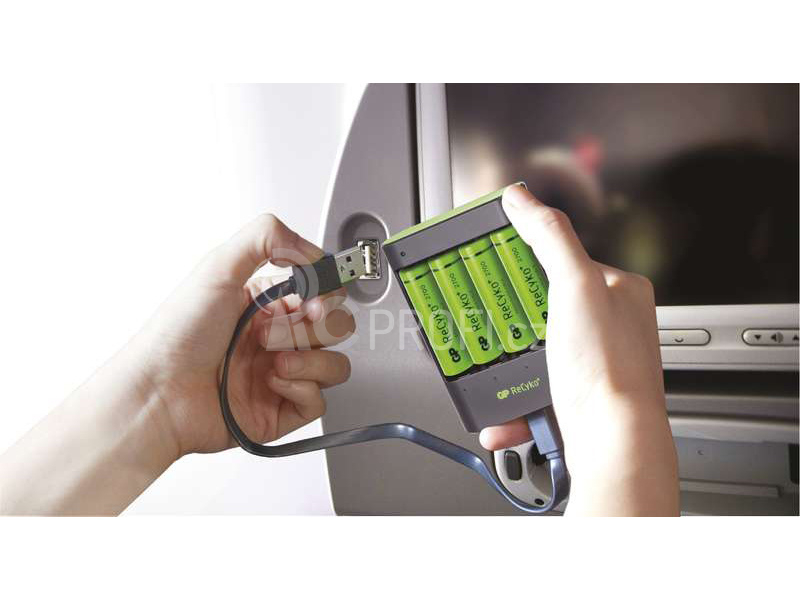 GP USB nabíječ U421 + 4AA GP ReCyko+