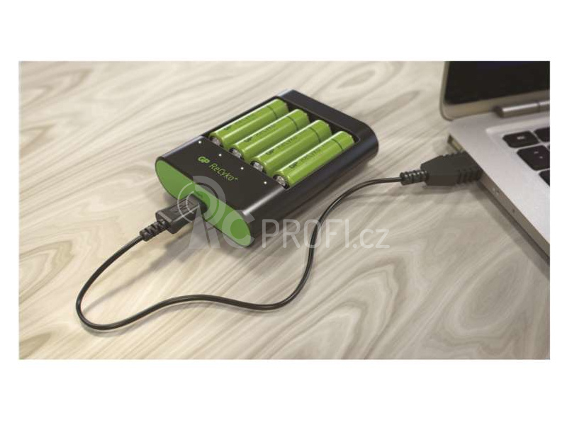 GP USB nabíječ U421 + 4AA GP ReCyko+ Pro