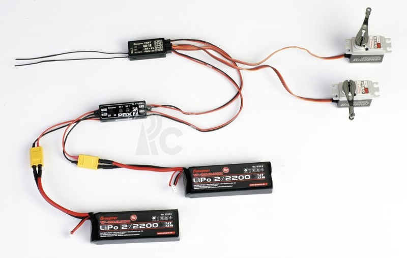 GRAUPNER - přijímačový zdroj proudu PRX-5A-HV stabil. s XT60 konektorem
