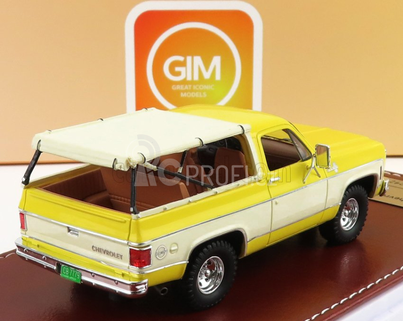 Great-iconic-models Chevrolet Blazer K5 1973 Open Top 1:43 Žlutá Bílá