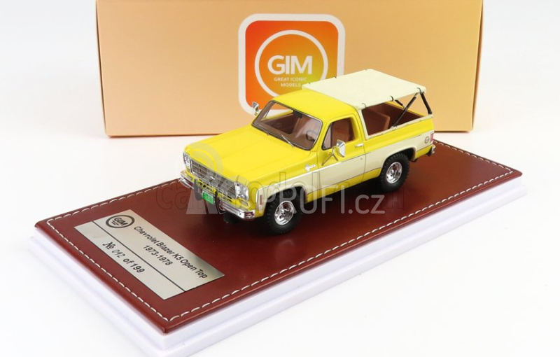 Great-iconic-models Chevrolet Blazer K5 1973 Open Top 1:43 Žlutá Bílá