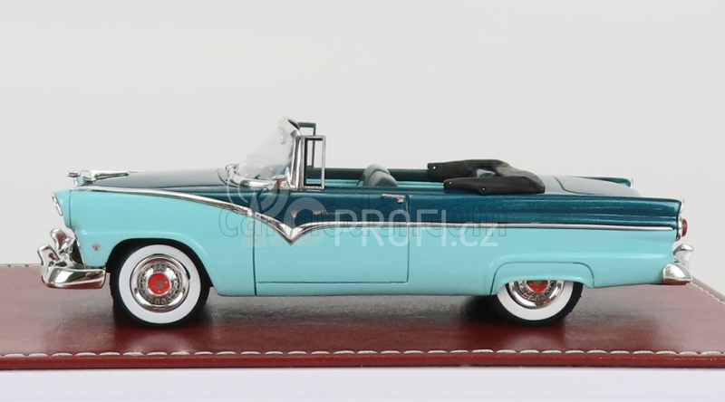 Great-iconic-models Ford USA Fairlane Sunliner Cabriolet 1955 1:43, tyrkysová