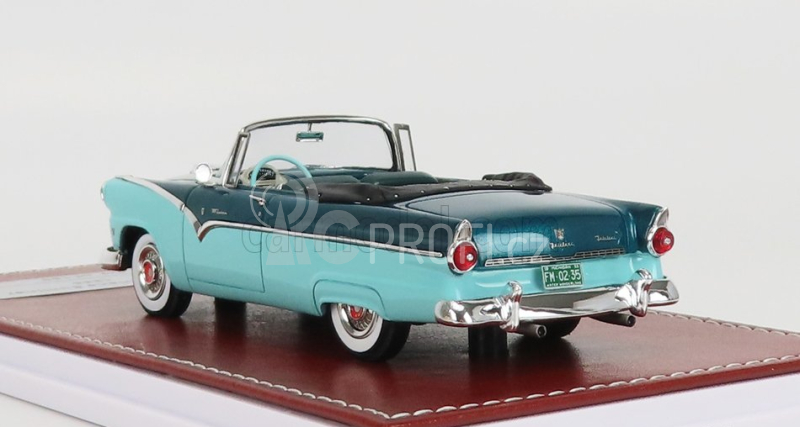 Great-iconic-models Ford USA Fairlane Sunliner Cabriolet 1955 1:43, tyrkysová