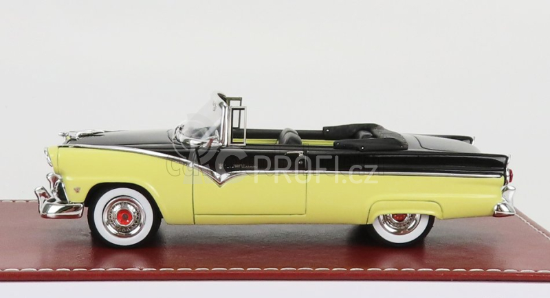 Great-iconic-models Ford usa Fairlane Sunliner Cabriolet 1955 1:43 Zlatobýl Černý