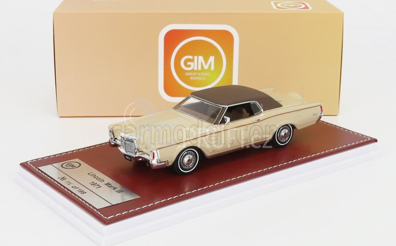 Great-iconic-models Lincoln Continental Mark Iii 1971 1:43 Beige