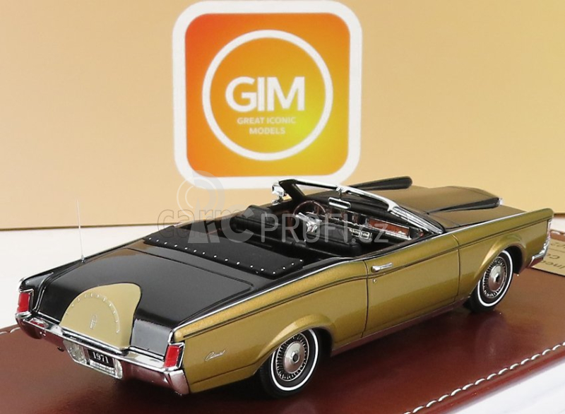 Great-iconic-models Lincoln Continental Mark Iii Convertible 1971 1:43 Černé Zlato