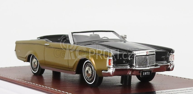 Great-iconic-models Lincoln Continental Mark Iii Convertible 1971 1:43 Černé Zlato