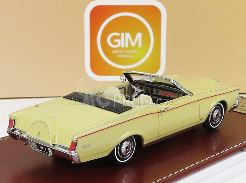 Great-iconic-models Lincoln Continental Mark Iii Convertible 1971 1:43 Žlutá