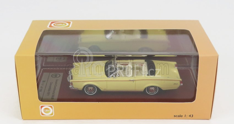 Great-iconic-models Lincoln Continental Mark Iii Convertible 1971 1:43 Žlutá