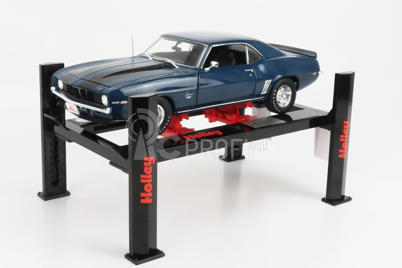 Greenlight Accessories Holley Performance Garage Set Officina Čtyřsloupový zvedák 1:18