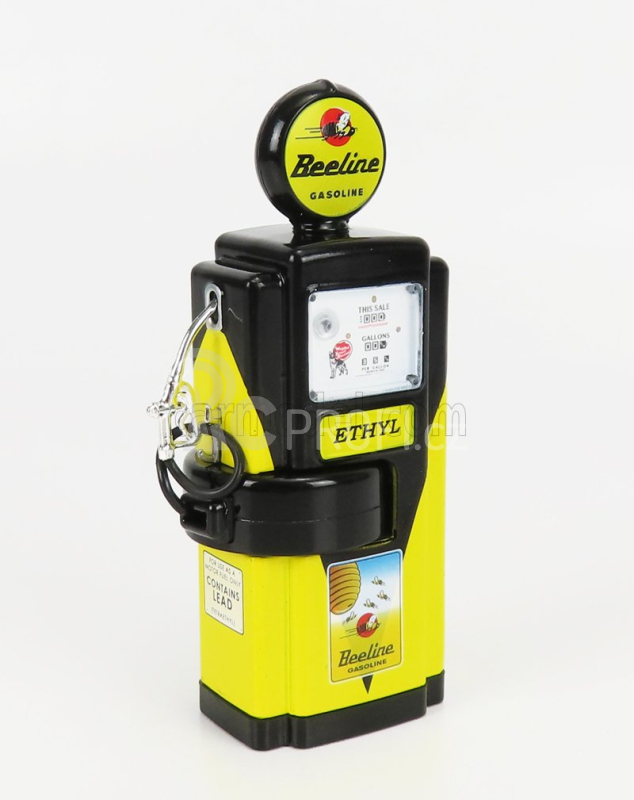 Greenlight Accessories Benzínová pumpa Wayne 100-a Beeline 1948 1:18, žlutá