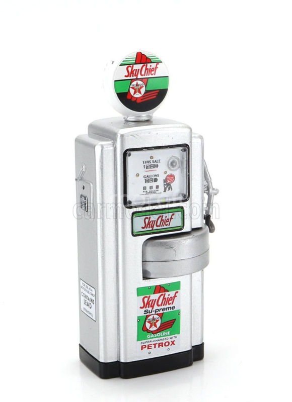 Greenlight Accessories Pompa Benzina - Wayne 100-a Gas Pump Texaco Gasoline 1948 1:18 Grey