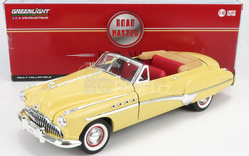 Greenlight Buick Roadmaster Cabriolet Open 1949 - Charlie Babbitt's Rain Man 1:18 Cream