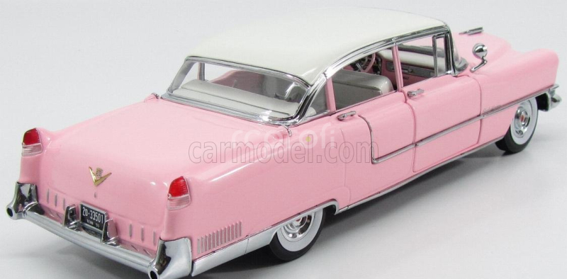 Greenlight Cadillac Fleetwood Series 60 1955 - Personal Car Elvis Presley 1:18 Růžová Bílá