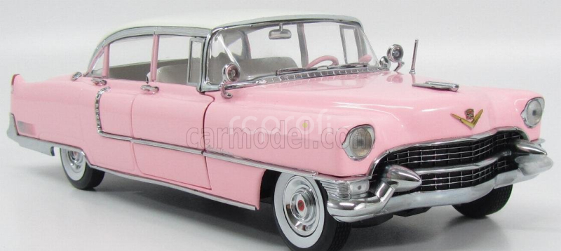 Greenlight Cadillac Fleetwood Series 60 1955 - Personal Car Elvis Presley 1:18 Růžová Bílá