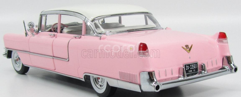 Greenlight Cadillac Fleetwood Series 60 1955 - Personal Car Elvis Presley 1:18 Růžová Bílá