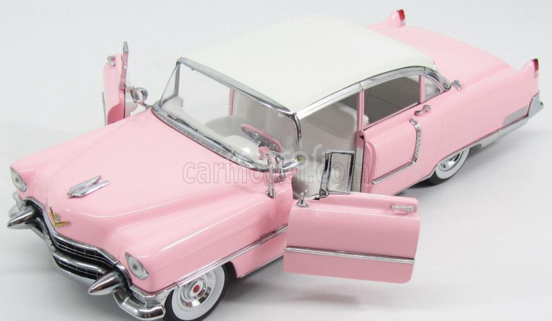 Greenlight Cadillac Fleetwood Series 60 1955 - Personal Car Elvis Presley 1:18 Růžová Bílá
